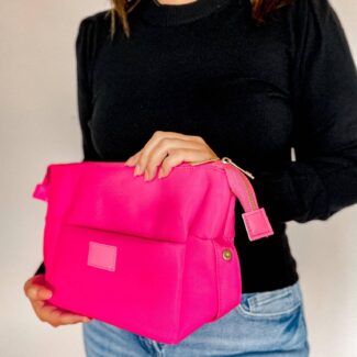 Hot Pink Cosmetic Bum Bag, Cosmetic Pouch, Makeup Pouch